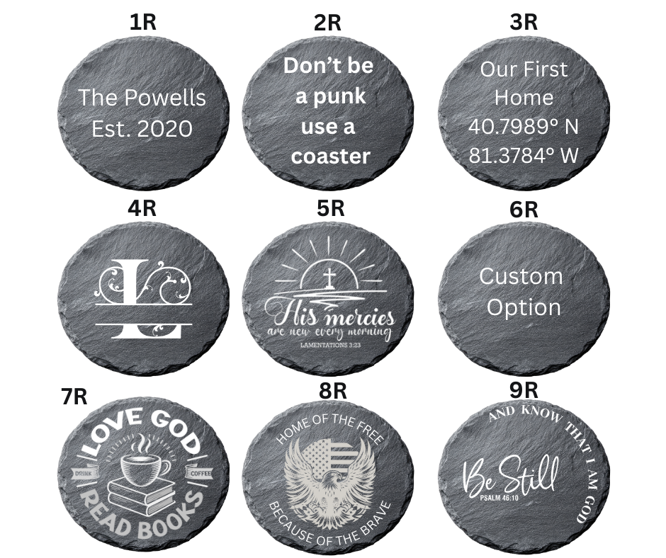 Custom Logo and Image Coasters!