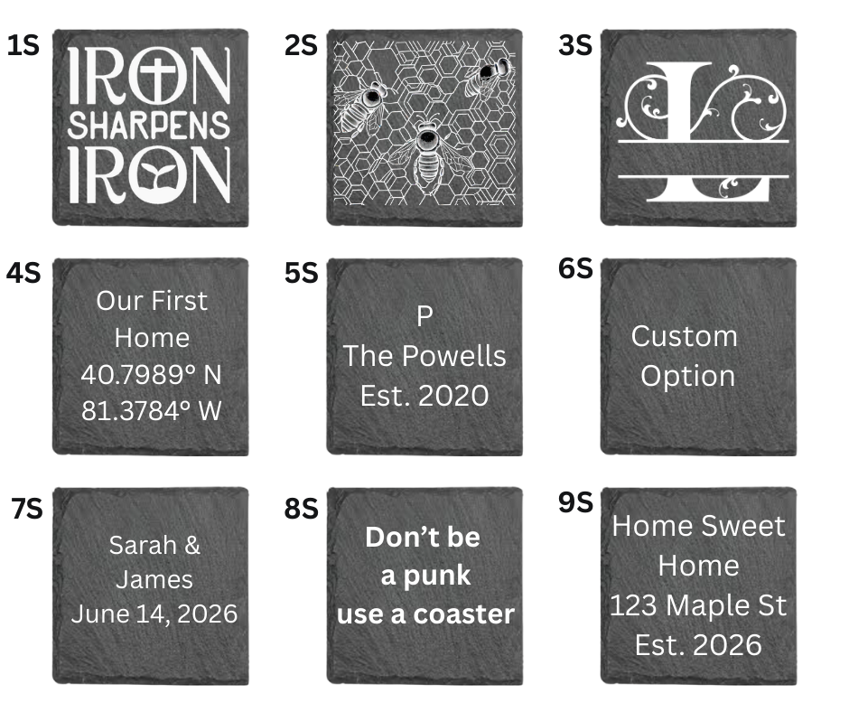 Custom Logo and Image Coasters!